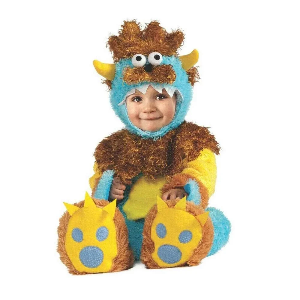 Rubies 2 Pc Noah's Ark Blue Monster Costume - Infant 6M - 12M New (Halloween)